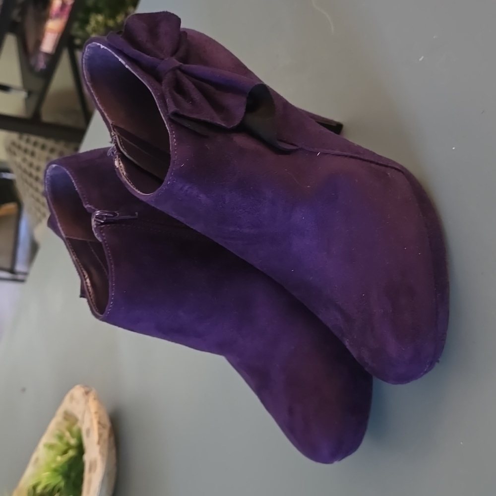 Purple Ankle Shoe Boots